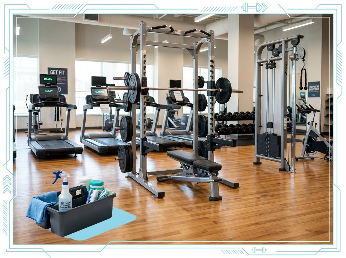 commerical gym floor cleaning