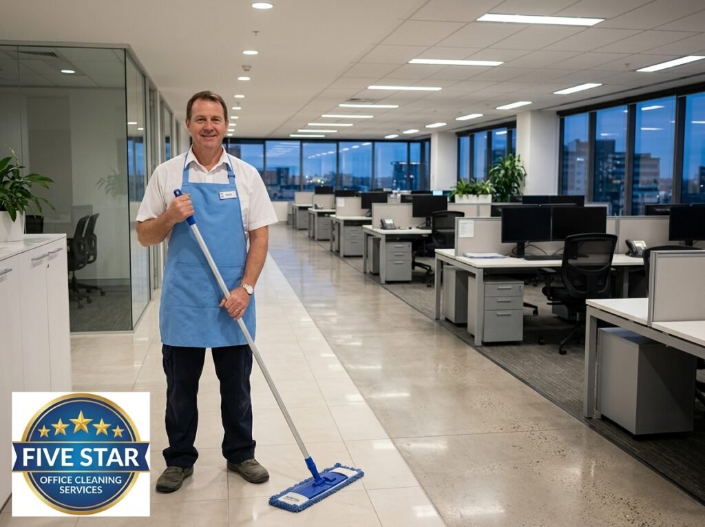 commerical office cleaning process