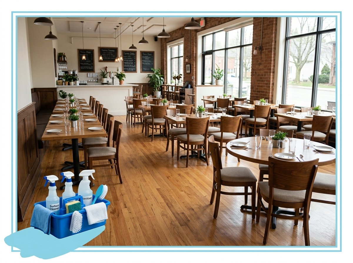 restaurant dining area cleaning