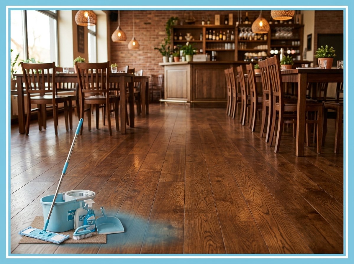 restaurant floor area cleaning
