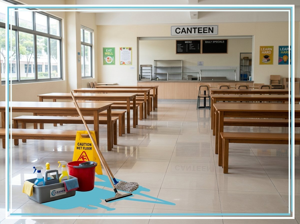 school canteen cleaning