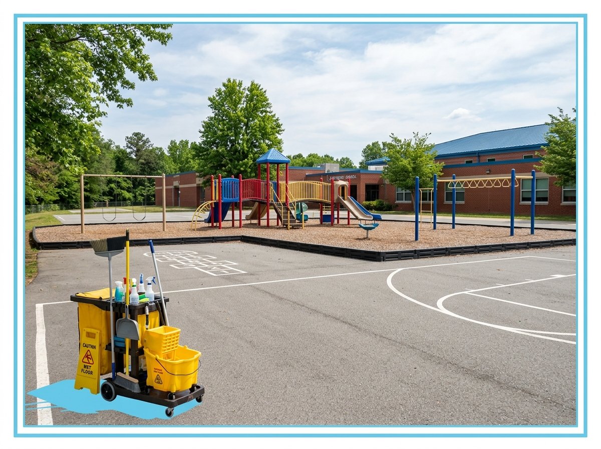 school ground cleaning
