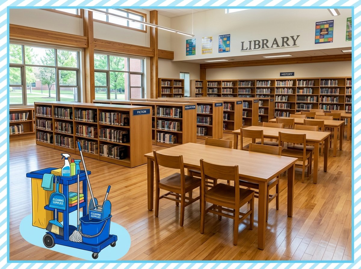 school library cleaning