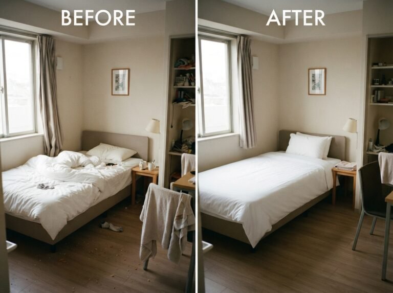 Geelong holiday rental before and after an Airbnb clean