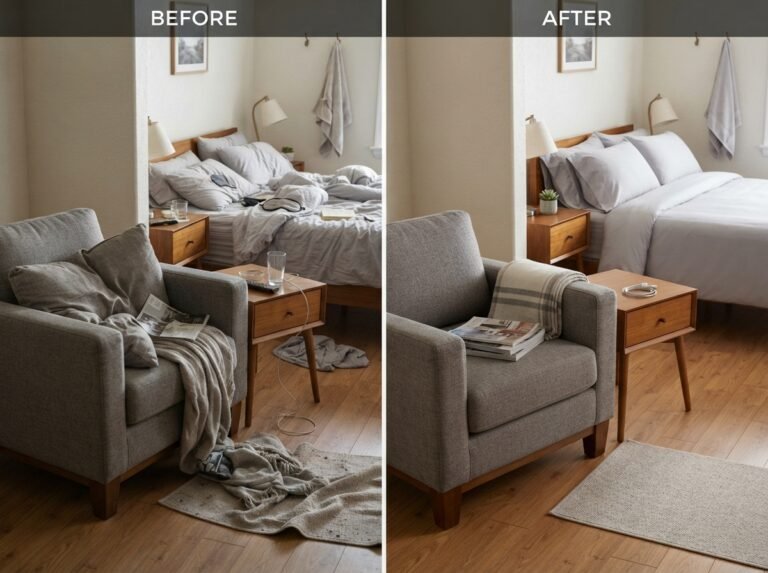 Geelong holiday rental before and after an Airbnb clean