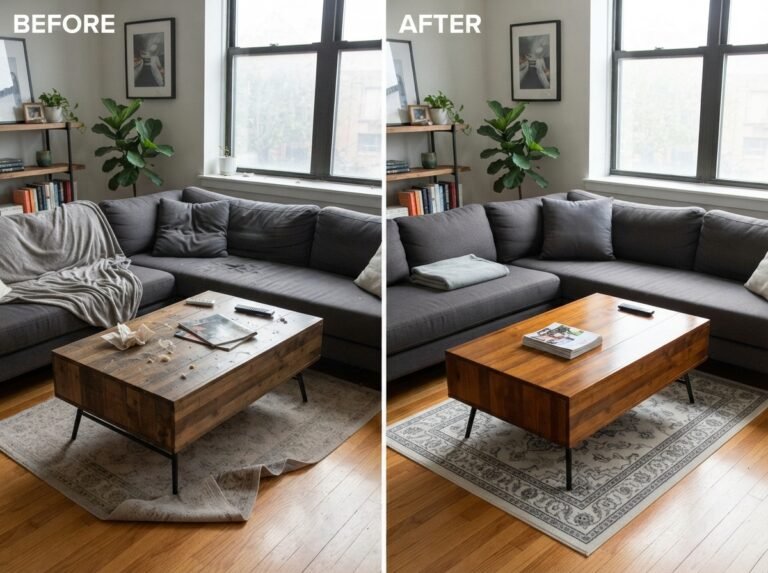 Airbnb Cleaning Before and After Southbank