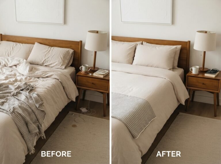 Before and after Airbnb cleaning in a Springvale property