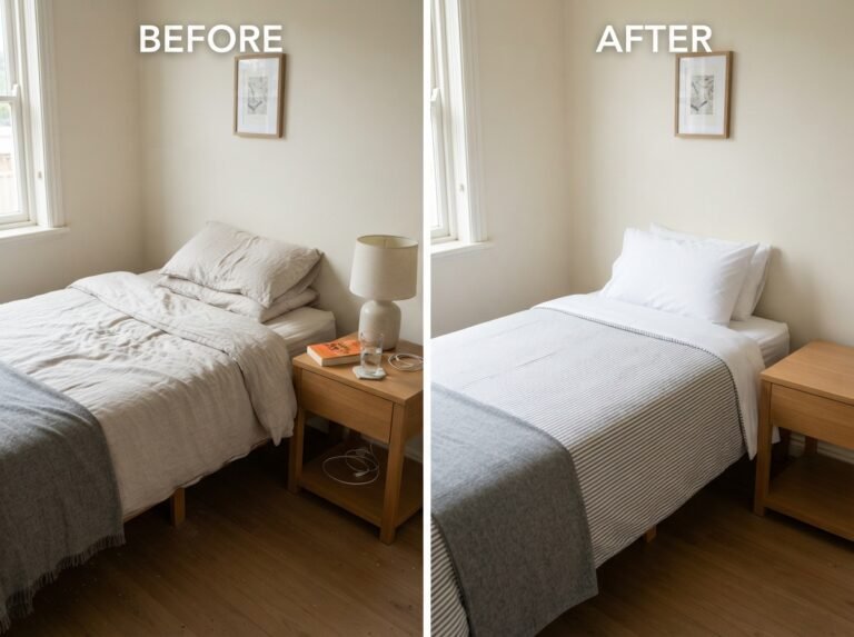 Before and after Airbnb cleaning in a Springvale property
