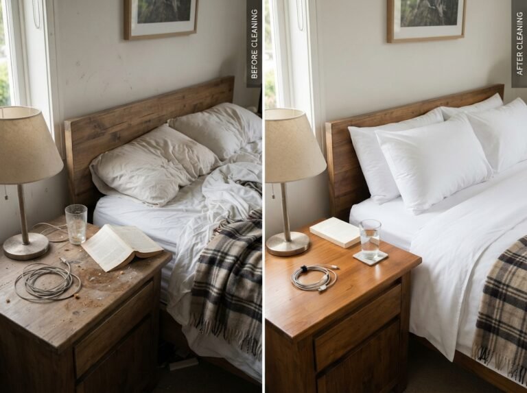 Werribee rental home before and after an Airbnb clean
