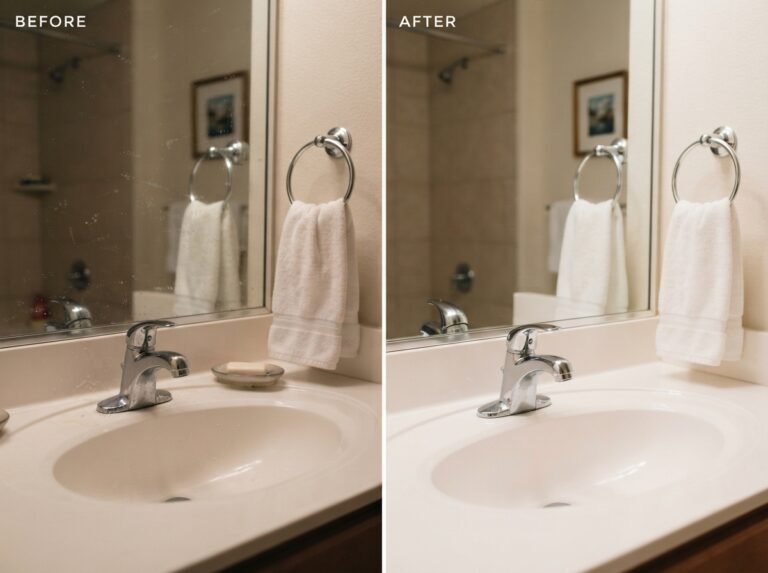 Werribee rental home before and after an Airbnb clean