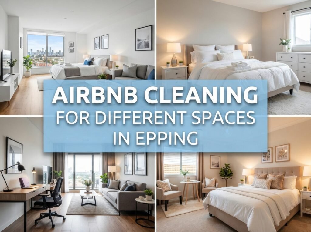 Airbnb cleaning for different spaces in Epping